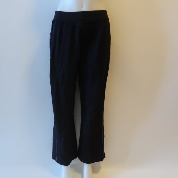 SPAY BY CHICO'S BLACK PINSTRIPE PANT 1 US-M/8 * - Picture 2 of 10